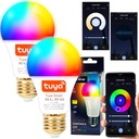 2x LED žiarovka E27 TUYA WIFI RGB SMART PROGRAMER