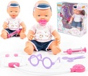 POLESIE BABY BÁBIKA 35CM cumlík LEKÁRSKA SET PL