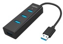 UNITEK USB Hub Unitek Y-3089 4xUSB 3.0 čierny