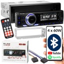 AUTORÁDIO 1DIN RDS BLUETOOTH USB AUX MIKROFÓN DIAĽKOVÝ DIAĽKOVÝ PANEL