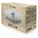 10x LED žiarovka E27 8W G45 guľa Studená farba 700LM