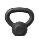 Čierny KETTLEBELL 4kg HMS Solid TRÉNING