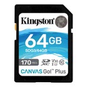 Kingston 64 GB Canvas Go! Plus 170 MB/70 MB