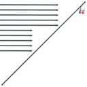 PODPORKA RASTLÍN OCEĽ S POVLAKOVANÍM 120cm 10ks