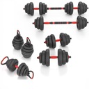 Nastaviteľné kettlebell činky 6v1 set so závažím DAMPbells 20kg HMS