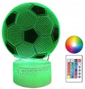 USB FUTBALOVÁ NOČNÁ LAMPA, FAREBNÁ, DIAĽKOVÉ, 4 REŽIMY