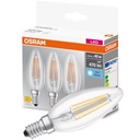 LED žiarovka na sviečku E14 4W 40W 4000K OSRAM 3PAK