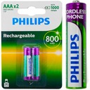 Batéria Philips Ni-MH AAA LR03 800mAh 1,2V