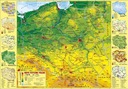 Podložka na stôl obojstranná mapa Poľska Derform