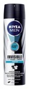 NIVEA DEODORANT INVISIBLE FRESH SPRAY MUŽI 150 ML