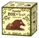 Puzzle Rok v lese. Rodičia a deti