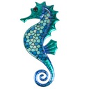 Dobrý modrý štýl Seahorse Metal Wall Art NIP