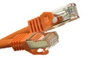 SSTP 6a RJ45 patch kábel kábel 5m oranžový