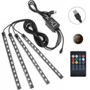 Osvetlenie x12 LED 4x USB RGB diaľkové ovládanie Auto darček