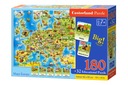 PUZZLE Mapa Európy-Vzdelávanie E-227