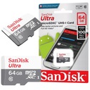 MICROSD karta 64GB pre športovú kameru telefónu