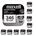 MAXELL 346 SR712SW 1,55V 10ks BATÉRIE