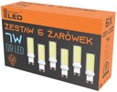 6x G9 LED žiarovka 7W 665lm neutrálna biela 7W=60W sada