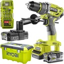 Aku skrutkovač Ryobi R18PD7-0 1+ Box + 2xAku 2.0/5.0Ah + Bit