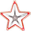 OBOJSTRANNÁ LED NEON STAR 30cm Červená