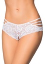 Šortky s otvorom v rozkroku Soft Line 2478 White M/L