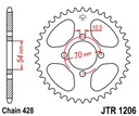 JT JTR1206.42 ZADNÉ OZUBENÉ KOLO