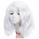 Cosplay WIG WHITE glam rock 40 cm anime vlny