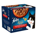 Felix Sensations pre mačky, sáčky v OMÁČKE, mix príchutí, 24x85g