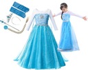 ELSA šaty DRESS OUTFIT PROM set 110 116