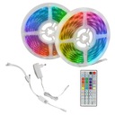 Set RGB LED pás 26W 10m diaľkové ovládanie pohybový senzor