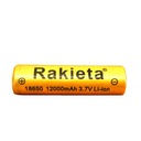 10 x nabíjateľná článková raketová batéria 18650 12000 mAh