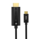 Choetech kábel USB-C na HDMI 4K 60Hz pozlátený Thunderbolt 3 podpora 1,8 m