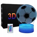 3D FUTBALOVÁ LED NOČNÁ LAMPA 16 FARIEB + DIAĽKOVÉ OVLÁDANIE