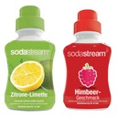 2 SODASTREAM SIRUPY CITRÓN LIMETKA MALINA