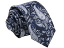 VZOR KRAVATY NAVY NAVY PAISLEY JACQUARD [2217]