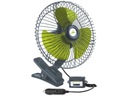 VEĽKÝ VENTILÁTOR OTOČNÝ VENTILÁTOR 12V 21W NA KLIP