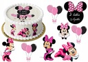 2D figúrky z fondánu MINI MINNIE MOUSE + PRISPÔSOBENIE mena