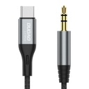 Dudao USB-C audio kábel - mini jack 3,5mm 1m šedý