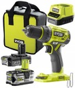 RYOBI VŔTAČKA VŔTAČKA 2+5Ah 18V BEZKUM