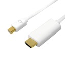 Kábel Mini DisplayPort na HDMI 4K 3 m biely