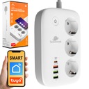 SMART Home Tuaya WIFI Power Strip 4x USB Spacetronik Current Meter