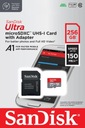 Micro SD karta Sandisk ULTRA 256Gb 100MB s + adaptér