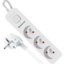 Predlžovací kábel Power Strip Spínač DEFENDER