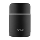 Termoska na jedlo WINK, FOOD JAR BLACK 600ml