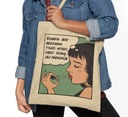 STRONG WOMAN Shopper Bag PATTERNS ECO Cotton