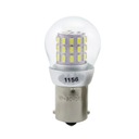 Červená LED žiarovka BA15S P21W 12V 24V DC stop