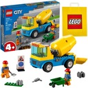 LEGO City 60325 Autodomiešavač betónu - kocky pre chlapcov od 4 rokov