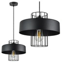 Závesná lampa Stropný luster Black White LOFT