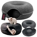 Cat Lair Tunnel Felt House Two -Piece Round Donut Donut