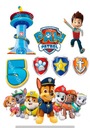 CUKROVÁ HMOTA potlač torta PAW PATROL, super kvalita